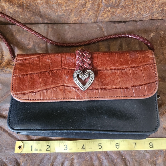 Brighton Two-Tone Leather Crossbody Bag - Picture 3 of 11